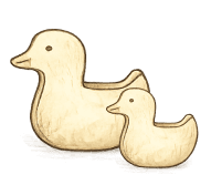 Wooden duck toys